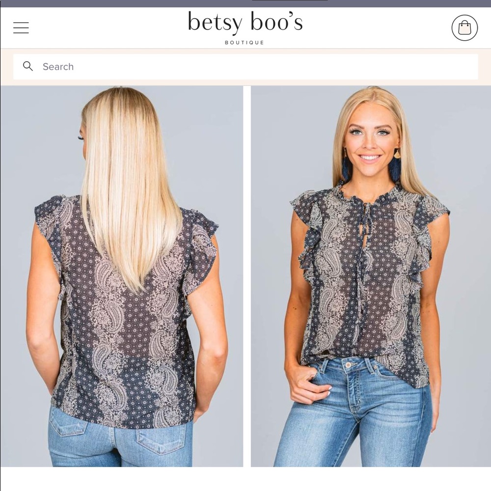 Adorable Paisley Blouse - Picture 2 of 6